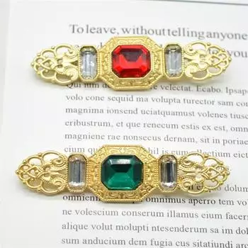 Японская винтажная брошь Court Crystal Ladies Simple Brooch Брошь Брошь зелёный
