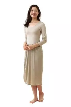 Японская внутренняя комбинация HOT Зимняя японская комбинация платье нижнее белье Нижнее белье L бежевый [toietMOI] TERAX® для женщин бежевый