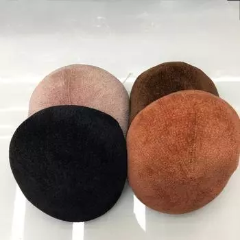 Японская вязаная однотонная шапка-ушанка с язычком, универсальная теплая шапка с утиным язычком, корейский осенне-зимний берет для ношения наоборот кофейный