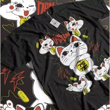 Японские аниме манга подарочные эксклюзивные летние футболки повседневный стиль летняя мода стиль Y2K мужские и женские футболки S чёрный