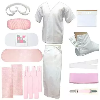 Японские аксессуары 19 Одежда Японские аксессуары Взросление Все, что вам нужно Набор для начинающих без Таби [Kyoto Usagido] Набор, Части, белый