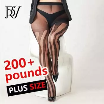 Японские черные чулки с вертикальными полосками - сексуальный летний стиль для женщин, тонкие колготки в стиле JK, вдохновленные знаменитостями из Интернета Large size чёрный