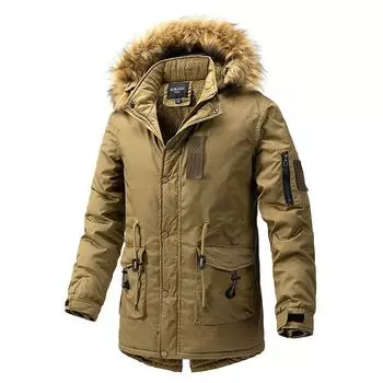 Японские и корейские рабочие хлопковые пальто средней длины, зимние бархатные утолщенные большие хлопковые пальто, модные куртки с капюшоном, пальто, теплые ветровки L