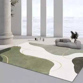 Японские минималистские зеленые ковры для гостиной, большие ковры для домашнего декора, спальни, мягкие эластичные напольные коврики для улицы, которые можно стирать 60x90cm door mat