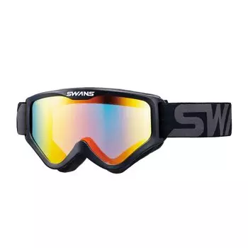 Японские мотоциклетные очки с черными и серыми зеркальными линзами, совместимые с мотоциклетными очками для мотокросса [SWANS] MX-797-M BK/G для бездорожья