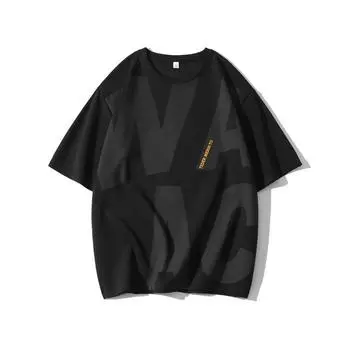 Японские мужские летние футболки с принтом больших размеров 6XL светло-серый