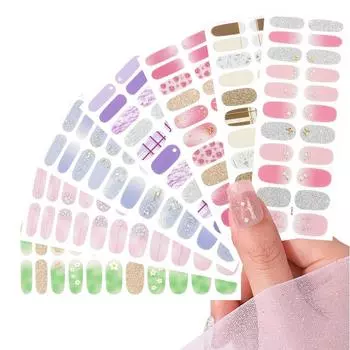 Японские наклейки для маникюра водостойкие имитация бриллианта бронзирующая бабочка 22 лак для ногтей пленка наклейки для ногтей