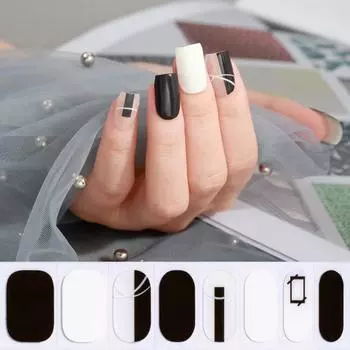 Японские наклейки для ногтей новые полузастывшие наклейки для ногтей аксессуары