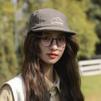 Японские нишевые ретро-кепки с короткими полями, быстросохнущие, мужские, летние, солнцезащитные, тонкие, универсальные, повседневные, женские шляпы 56-58cm серый