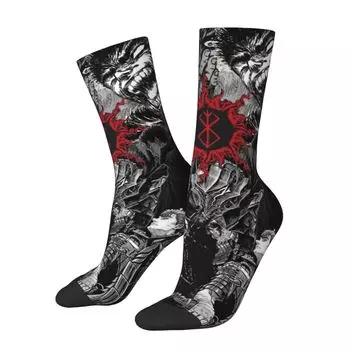 Японские носки с аниме Berserk Merchandise Crew Socks, удобные носки с рисунком, мягкие, для женщин, замечательные подарки One Size