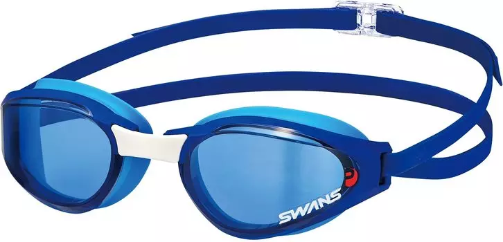 Японские очки для плавания Asender NAV Navy x Sky Blue ASENDER Racing с подушкой Fina Certified [SWANS] SR-81NPAF