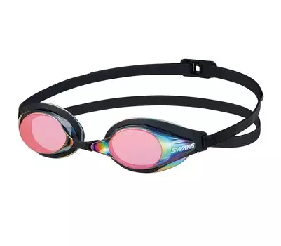 Японские очки для плавания TFre SMRU Smoke x Flash Ruby Mirror Racing Fina Approved Model [SWANS] SR-7M Non-Cushion