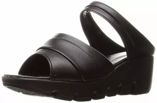 Японские офисные сандалии на толстой подошве, удобные в носке, мюли AL1032, черные, см [Alfred Valentine] 5,5 см, женские, 24,0~24,5 чёрный