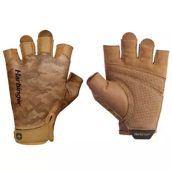 Японские перчатки Harbinger Training Gloves для тренировки мышц и подъема профессиональных перчаток Brown XL 22256 [Оригинальный продукт] 2.0 (Окружность спины 21,6-24 см)