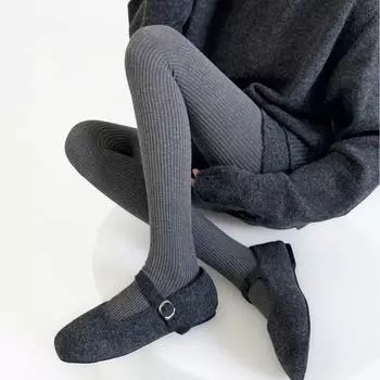 Японские полосатые леггинсы осень-зима хлопковые чулки до бедра женские колготки тонкие чулки леггинсы большого размера колготки