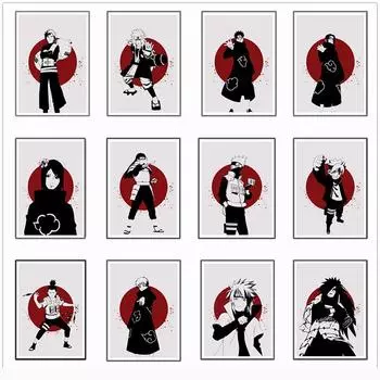 Японские постеры, принты, украшения для дома, детская гостиная, настенное искусство, украшение, картина без рамки 21*30cm No Frame