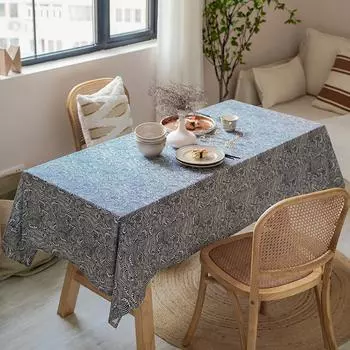 Японские ретро-скатерти для вечеринок в помещении и на открытом воздухе Японские скатерти для фермерского дома, кухни, гостиной, столовой, украшения для дома 90X90CM