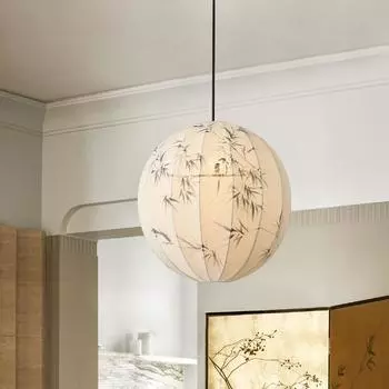 Японские светодиодные подвесные светильники из ткани Wabi Sabi, креативная лампа для спальни, гостиной, столовой, кафе, ресторана, декор, подвесной светильник Cold White