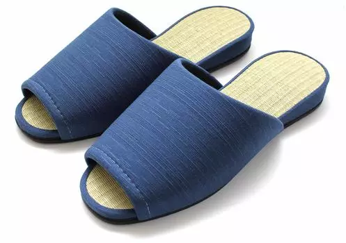 Японские тапочки татами для дома для мужчин и женщин M 22 см [MOON ROOM] & (темно-синий, (приблизительно. - приблизительно. 24см)) темно-синий