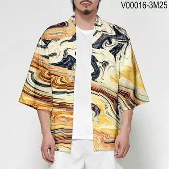 Японские традиционные костюмы для мальчиков и девочек, модное кимоно хаори, кардиган, куртка, детская пляжная одежда, плащ XXS