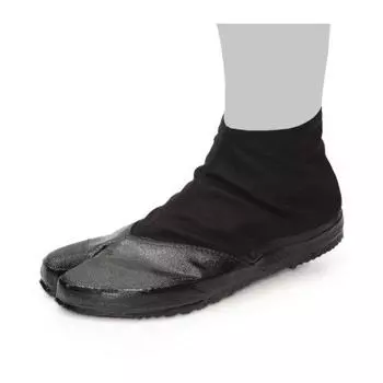 Японские туфли-таби Marugo Jitsuyou All Black с 3 клипсами