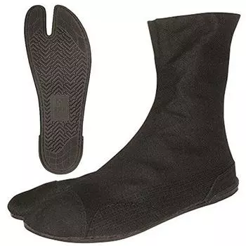 Японские туфли-таби Marugo Kurashikiya, полностью черное издание (24 см)