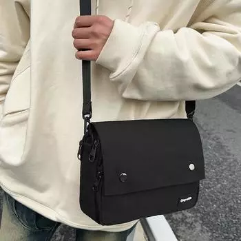 Японские уличные холщовые мужские и женские сумки-мессенджеры, модные контрастные сумки через плечо, повседневные сумки-перекидные сумки-мессенджеры
