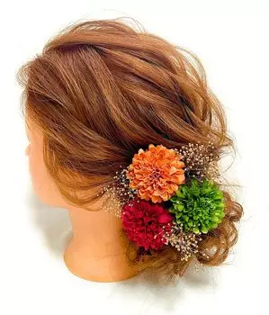 Японские волосы пинг-понг выпускной юката одежда, украшение, апельсин, мама, гипсофила, церемония совершеннолетия, Сити-Го-Сан, церемония, свадьба, золотой