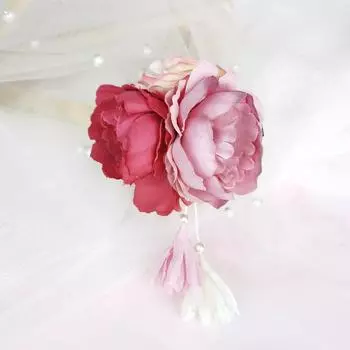 Японские заколки для волос с тканевыми цветами ручной работы, клипса с кисточкой, шпилька для волос для кимоно, головной убор, заколка-автомат для гейши, свадебные заколки для фестиваля