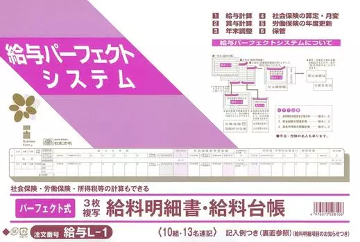 Японские законы и правила Законы и правила Стиль зарплаты 26 лунок Стандарт Киюё Не-B4 L-1