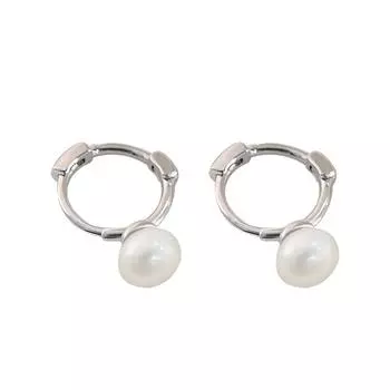 Японские жемчужные серьги-пуговицы для женщин, простые и милые, легкие, роскошные мини-серьги
