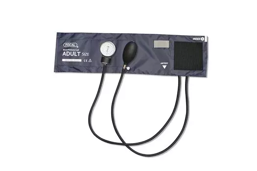 Японский анероидный сфигмоманометр FOCAL с футляром для переноски, нейлоновая манжета без латекса, темно-синий FC-100V тёмно-синий