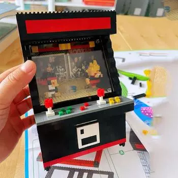 Японский аниме-боевик, игровая машина, строительные блоки, сборные модели, наборы микроблоков, развивающие игрушки, детские подарки No box