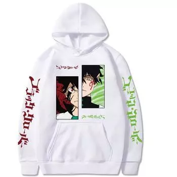 Японский аниме Черный клевер Asta Harajuku толстовки мужские и женские толстовки с длинным рукавом осень зима свободный уличный свитер XS чёрный