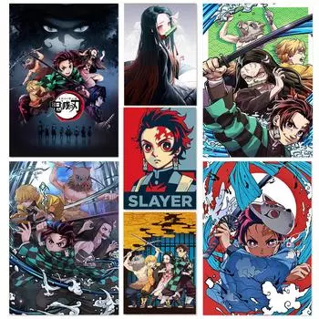 Японский аниме холст печать плакат и печать настенные художественные картины украшение дома мальчик спальня картина подарок без рамки 21*30cm No Frame