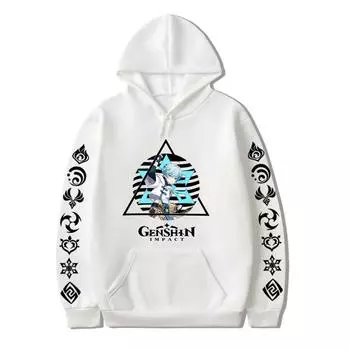 Японский аниме One Piece Hoodie Женская унисекс Manga Hip Hop Длинный рукав Толстовка Streetwear L бежевый