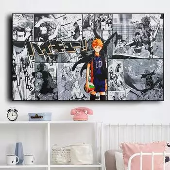 Японский аниме-постер и печать для домашнего искусства, настенное украшение, живопись, гостиная, спальня, декор, аксессуары, без рамки 21*30cm No Frame