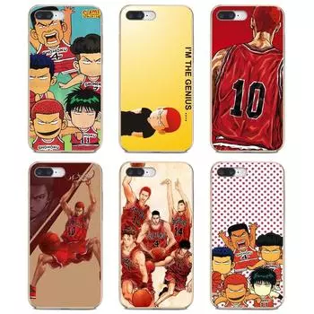 Японский аниме Slam Dunk Pattern для Samsung Galaxy S10 S10E S20 FE S21 S30 Note 20 Plus Ultra Edge Lite M30 TPU Skin Case S10