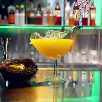 Японский бар для сакэ Коктейльный бокал Bird Molecule Smoked Креативный коктейльный бокал Питьевые принадлежности Кухонные принадлежности для бара Стекло 280ML