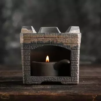 Японский чайник ручной работы из грубой керамики – 450 мл, ретро-керамический чайник с ручкой для чая кунг-фу 9.5x8.5cm