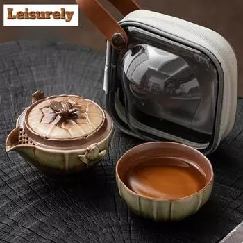 Японский чайный сервиз Kiln Change Love of Butterfly, комплект ретро-чайного сервиза, полный комплект, домашний чайник, сумка для сбора урожая
