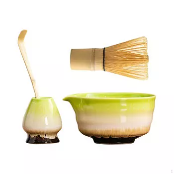 Японский чайный сервиз «Матча» для ценителей gradient green