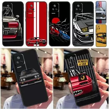 Японский чехол для спортивного автомобиля JDM для POCO F3 F4 X4 GT M5 M4 X3 Pro, чехол для Xiaomi 11T Pro 13 12X 11 12 Lite 12T Pro Mi 12