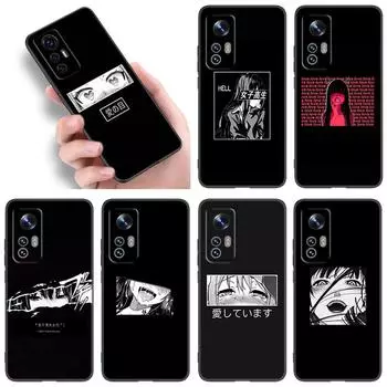 Японский чехол для телефона Sad LEWD для Xiaomi Mi A2 8 9 SE Note 10 10T 11 12 Lite 9T 11T 12S 12T Pro A3 6X 12X, мягкий черный чехол из ТПУ Xiaomi Mi A2(6X)