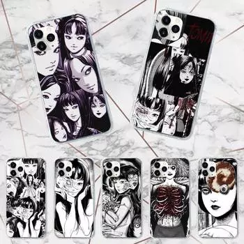 Японский чехол для телефона Tomie с комиксами ужасов, прозрачный мягкий чехол для iphone 12 11 13 7 8 6 s plus x xs xr pro max mini iphone 11 pro