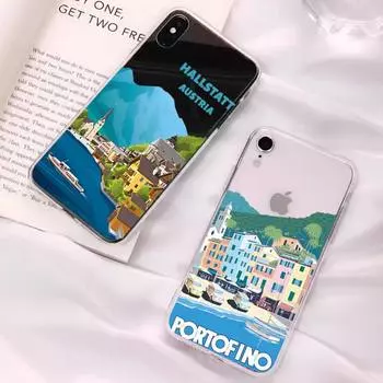 Японский чехол для телефона Traint Moun Fuji World Travel для iPhone 11 12 13 mini pro XS MAX 8 7 6 6S Plus X 5S SE 2020 XR, прозрачный чехол iphone 12mini