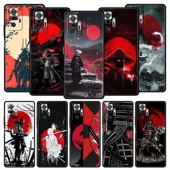 Японский чехол Redsun Samurai Bushido для телефона Xiaomi Redmi Note 12 10C 10 11 9 8 Pro Plus 9S 7 8T 9T 9A 8A 9C K50 K40 игровой чехол Redmi K40 Gaming