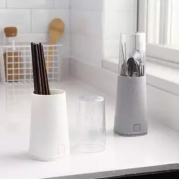 Японский держатель для палочек для еды, ящик для хранения столовых приборов с крышкой, ящик для столовых приборов, стойка для слива пыли, держатель для палочек для еды, кухонные принадлежности для сушки точильных лезвий абрикосовый