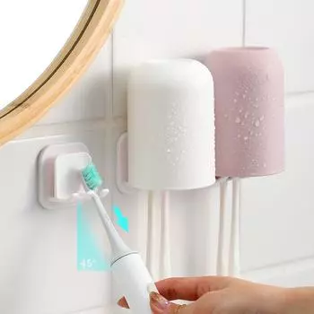 Японский держатель для зубной щетки белый