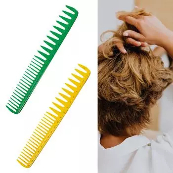 Японский дизайн расческа для волос для женщин с измерительной шкалой широкие зубцы легкая укладка белый